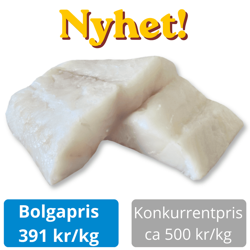 Lettsaltet Torskefilet 2,5kg - benfrie senterstykker