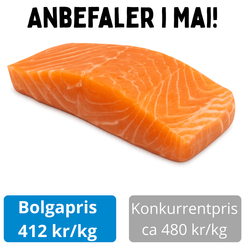 Laksefilet 2,3 kg – ekstra trimmet